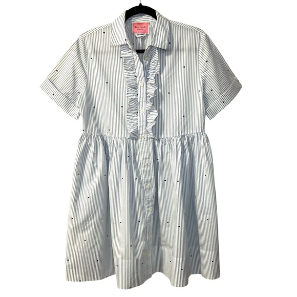 kate spade Dresses & Skirts - Kate Spade micro hearts poplin shirt dress